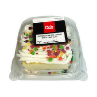 Cub Bakery Iced Buttercreme White Cake Slice, 1 Each