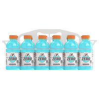 Gatorade Zero Thirst Quencher, Zero Sugar, Glacier Freeze, 12 Pack, 12 Each