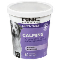 GNC Pet Wellness Calming, Bacon Flavor, Adult Dog, Essentials, Soft Chews, 60 Each