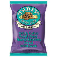 Dirty Potato Chips, Salt & Vinegar, Deli Style, 2 Ounce