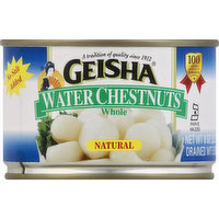 Geisha Water Chestnuts, Whole, 8 Ounce