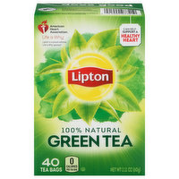 Lipton Green Tea, Tea Bags, 40 Each