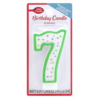 Betty Crocker Birthday Candle, Numeral 7, 3 Inch, 1 Each