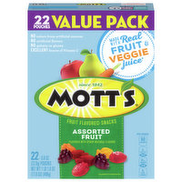 Mott's Fruit Flavored Snacks, Assorted Fruit, Value Pack, 22 Each