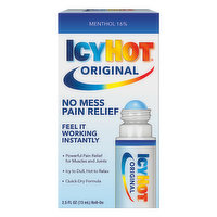 Icy Hot Original Pain Relief, No Mess, Roll-On, 2.5 Fluid ounce