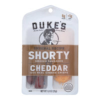 Dukes Smoked Sausages & Cheddar, Shorty, Original Recipe, 1 Ounce