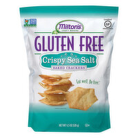 Miltons Baked Crackers, Gluten Free, Crispy Sea Salt, 4.5 Ounce