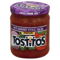 Tostitos Salsa, Restaurant Style, Medium, 15.5 Ounce