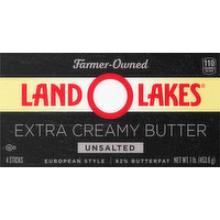 Land O Lakes Extra Creamy Unsalted Butter, 1 Pound