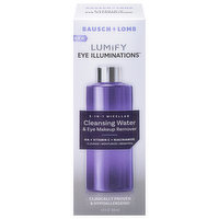 Bausch + Lomb Cleansing Water & Eye Makeup Remover, 3-in-1 Micellar, Lumify, 5.4 Fluid ounce