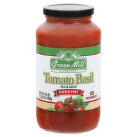 Green Mill Pasta Sauce, Gluten Free, Tomato Basil, 24 Ounce