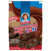 Little Debbie Donuts, Mini, Fudge Round, Chocolate, 8.62 Ounce