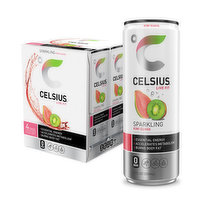 CELSIUS Sparkling Kiwi Guava, Essential Energy Drink, 4 Each