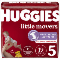 Huggies Little Movers Huggies Little Movers Baby Diapers, Size 5, 19 Ct, 19 Each