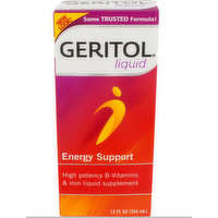 Geritol B-Vitamin and Iron Liquid Supplement , 12 Ounce