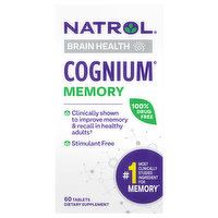 Natrol Cognium, Memory, Brain Health, Tablets, 60 Each