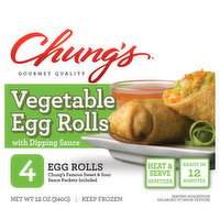 Chung's Egg Rolls, Vegetable, 4 Each