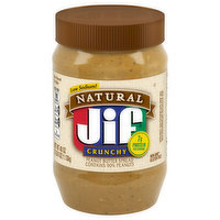 Jif Peanut Butter Spread, Low Sodium, Natural, Crunchy, 40 Ounce