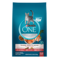 Purina One Cat Food, Adult, Tender Selects Blend with Real Salmon, 56 Ounce