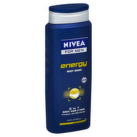 Nivea Body Wash, 3 in 1, Energy, 16.9 Ounce