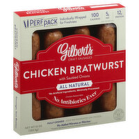 Gilbert's Bratwurst, Chicken, with Sauteed Onions, 10 Ounce