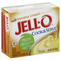 JELL-O Pudding & Pie Filling, Banana Cream, 3 Ounce