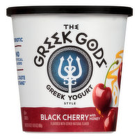 The Greek Gods Black Cherry with Honey Greek Style Yogurt, 24 Ounce