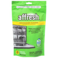 Affresh Dishwasher Cleaner, Tablets, 6 Each