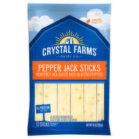 Crystal Farms Cheese, Pepper Jack Sticks, 12 Each