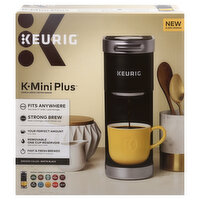 Keurig Coffee Maker, Single Serve, Matte Black, K-Mini Plus, 1 Each