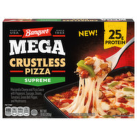 Banquet Mega Pizza, Crustless, Supreme, 10 Ounce