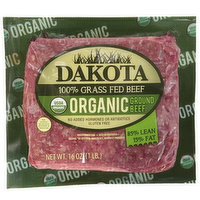 Dakota Grass Fed Organic Ground Beef, 85/15, 16 Ounce