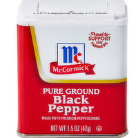 McCormick Pure Ground Black Pepper, 1.5 Ounce