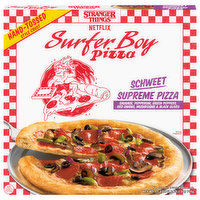 Surfer Boy Pizza Pizza, Hand-Tossed Style Crust, Schweet Supreme, 25.2 Ounce