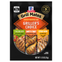 McCormick Grill Mates Griller's Choice Chicken Marinade Mix, 1.12 Ounce