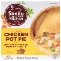 Blount's Family Kitchen Pot Pie, with White Meat Chicken, Peas & Carrots, Chicken, Fully Baked, 30 Ounce