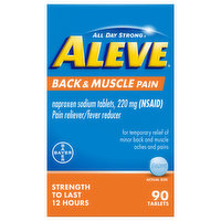 Aleve Back & Muscle Pain, 220 mg, Tablets, 90 Each