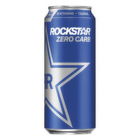 Rockstar Energy Drink, Sugar Free, Zero Carb, 16 Ounce