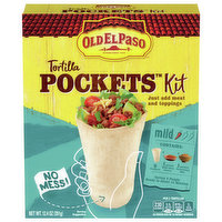 Old El Paso Tortilla Pockets Kit, Mild, 12.4 Ounce