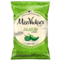 Miss Vickie's Potato Chips, Jalapeno Flavored, Kettle Cooked, 8 Ounce