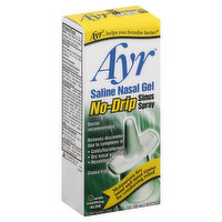 Ayr Sinus Spray, No-Drip, Saline Nasal Gel, 0.75 Ounce