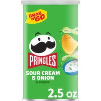 Pringles Potato Crisps Chips, Sour Cream and Onion, Grab N' Go Snack Pack, 2.5 Ounce