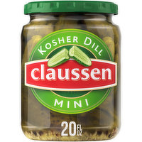 Claussen Kosher Dill Mini Pickles, 20 Fluid ounce