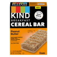 Kind Cereal Bar, Breakfast, Peanut Butter, 6 Each