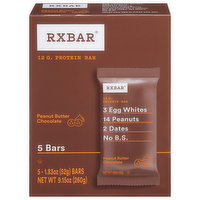 Rxbar Protein Bars, Peanut Butter Chocolate, 5 Each