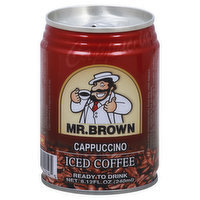 Mr. Brown Iced Coffee, Cappuccino, 8.12 Ounce