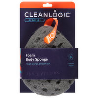 Cleanlogic Body Sponge, Foam, Detoxify, 1 Each