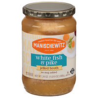 Manischewitz White Fish & Pike, Jelled Broth, 6 Each