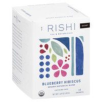 Rishi Tea, Organic, Caffeine-Free, Blueberry Hibiscus, Sachets, 15 Each