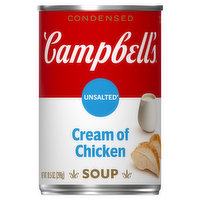 Campbell's Condensed Soup, Cream of Chicken, Unsalted, 10.5 Ounce